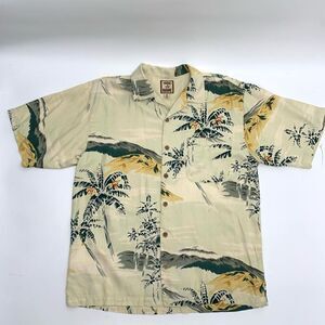 TOMMY BAHAMA 100% silk shirt top sz M mens vintage